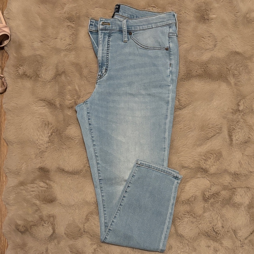 J. Crew Light Blue High-Rise Skinny Denim